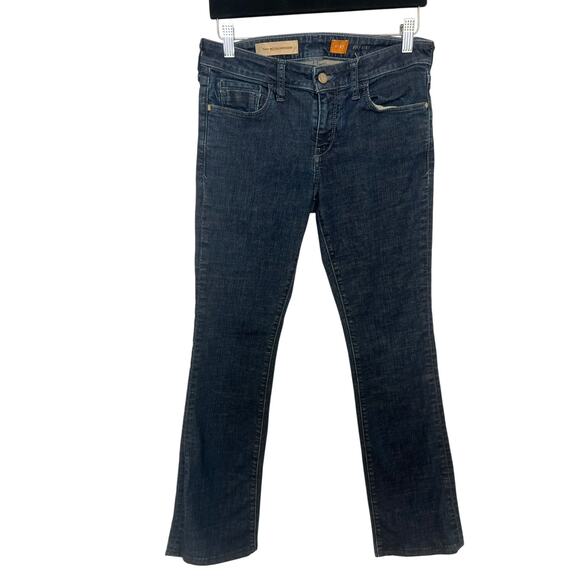 Pilcro Denim - Pilcro No. 27 Full Flare Dark Wash Stretch Denim Jeans Womens Size 27